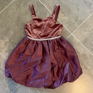 Speechless Velvet and Satin Bubble Party Dress